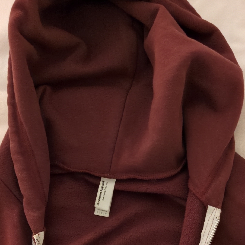 American Apparel Burgundy Hoodie